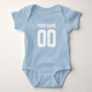 Persoonlijk voetbalshirt nummer baby romper