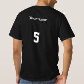 Persoonlijk voetbalspel dag shirt (Achterkant)