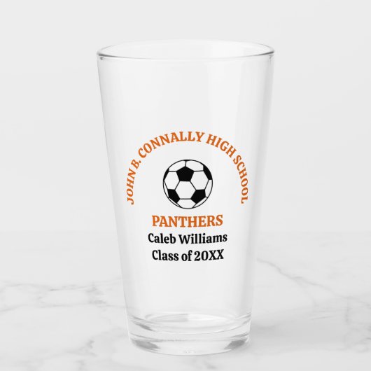 Persoonlijk voetbalteam van de middelbare school O Glas (Voorkant)