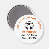 Persoonlijk voetbalteam van Orange High School Magneet (Voorkant / Achterkant)