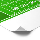 Persoonlijk voetbalveld team aangepaste naam poster (Hoek)