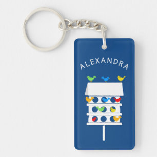 Persoonlijk vogelhotel Birdhouse Bird Lovers Sleutelhanger