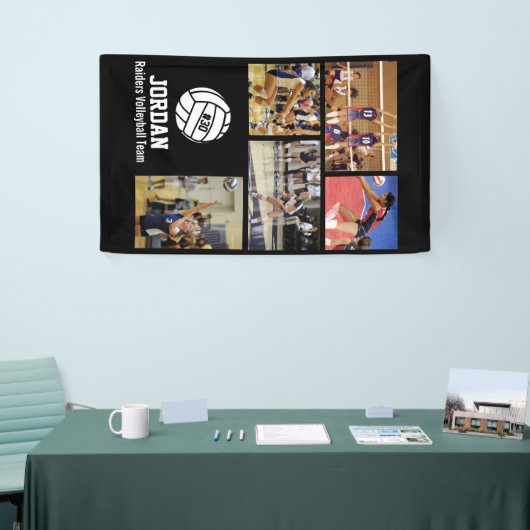 Persoonlijk volleybal foto collage team # spandoek (Beurs)