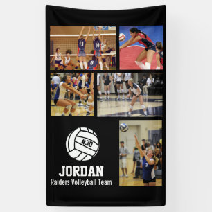 Persoonlijk volleybal foto collage team # spandoek