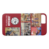 Persoonlijk Volleybal-fotocollege nummer Case-Mate iPhone Case (Achterkant (Horizontaal))