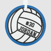 Persoonlijk Volleybalspelnummer, naam, team Ornament (achterkant)