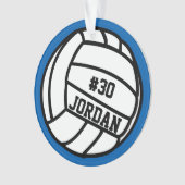 Persoonlijk Volleybalspelnummer, naam, team Ornament (voorkant)