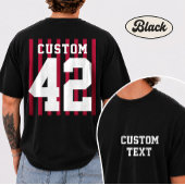 Persoonlijk Voor Achter Teamnaam Nummer T-Shirt
