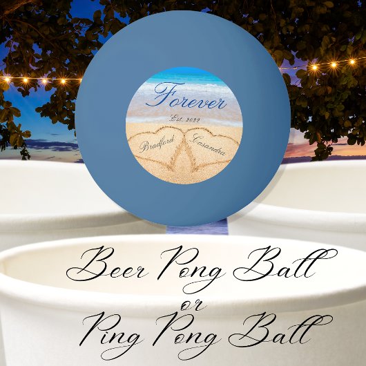 Persoonlijk voor altijd | Zand Pingpongbal