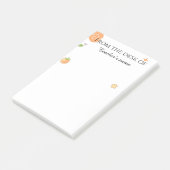 Persoonlijk voor de basisschoolleerkracht Cute Pea Post-it® Notes (Schuin)