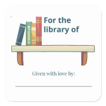 Persoonlijk voor de bibliotheek van naamlabel