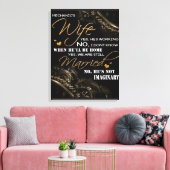 Persoonlijk voor de vrouw van mijn monteur, getrou canvas afdruk (Insitu (Woonkamer))