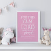 Persoonlijk Voor dit kind bad ik Poster