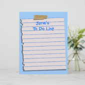 Persoonlijk voor het maken van een lijst met brief (Staand voorkant)