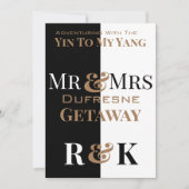 Persoonlijk voor Mr & Mrs Yin & Yang Kaart (Voorkant)