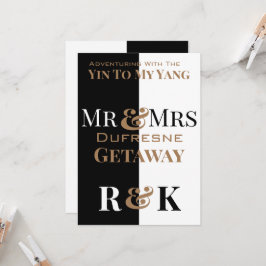 Persoonlijk voor Mr & Mrs Yin & Yang Kaart