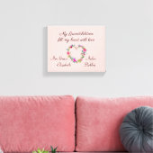 Persoonlijk voor oma canvas afdruk (Insitu (Woonkamer))