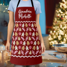 Persoonlijk voor oma Cute Gingerbread Pattern 