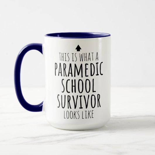 Persoonlijk voor paramedicus-schooloverlever mok (Links)