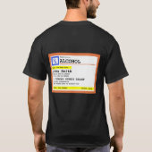 Persoonlijk Voorgeschreven Alcohol Humor T-shirt (Achterkant)