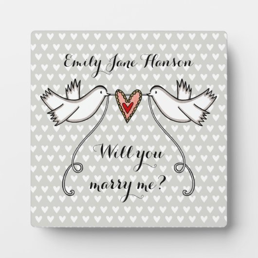 Persoonlijk voorstel zal je me Plaque ontmoeten Fotoplaat (Voorkant)