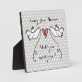 Persoonlijk voorstel zal je me Plaque ontmoeten Fotoplaat (Voorkant)