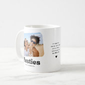 Persoonlijk vriendendaggeschenk voor beste vriendi koffiemok (Voorkant links)