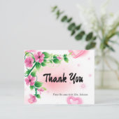 Persoonlijk Vrijgezellenfeest Hartelijk dank Kaart (Staand voorkant)