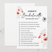 Persoonlijk vrijgezellenfeest-schattenjachtspel kaart (Voorkant / Achterkant)