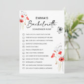 Persoonlijk vrijgezellenfeest Schatzoekersspel Kaart (Staand voorkant)