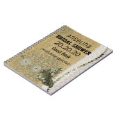 Persoonlijk Vrijgezellenfeest voor gebrande Afbeel Notitieboek (Linkerzijde)