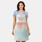 Persoonlijk vrouwen keukenschort op maat naam chef schort (Gedragen)