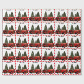 Persoonlijk vuurman kerstcadeau cadeaupapier (Vlak)