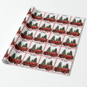Persoonlijk vuurman kerstcadeau cadeaupapier (Uitgerold)