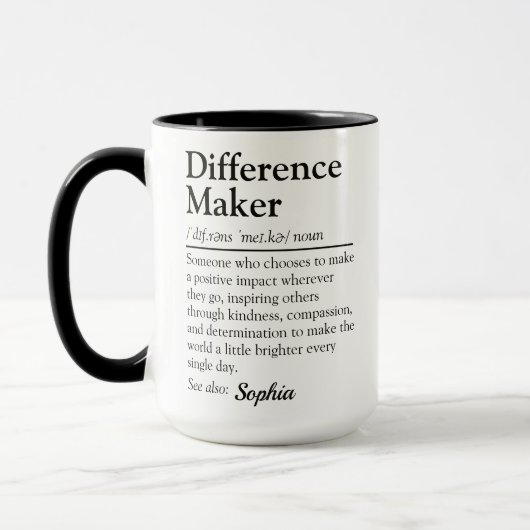 Persoonlijk waarderingsgeschenk voor wie een versc mok (Links)