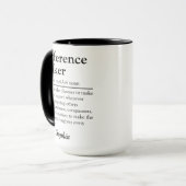 Persoonlijk waarderingsgeschenk voor wie een versc mok (Voorkant links)