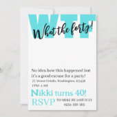 Persoonlijk Wat de 40e grappige verjaardag die ik  Kaart (Voorkant)