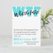 Persoonlijk Wat de 40e grappige verjaardag die ik  Kaart (Staand voorkant)