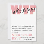 Persoonlijk wat de 40e grappige verjaardag in kaart (Voorkant)