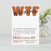 Persoonlijk wat de 40e grappige verjaardag in kaart (Staand voorkant)