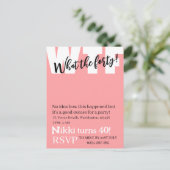 Persoonlijk wat de veertig grappige verjaardag van briefkaart (Staand voorkant)