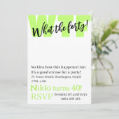 Persoonlijk wat de veertig grappige verjaardag van kaart (Staand voorkant)