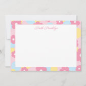 Persoonlijk Watercolor Bloemen Briefpapier Notitiekaartje (Voorkant)