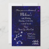 Persoonlijk Waterman-sterrenbeeld Galaxy-feest Kaart (Voorkant)