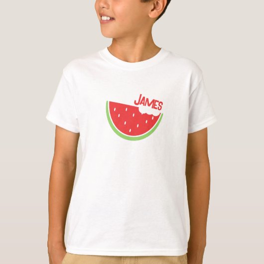 Persoonlijk watermeloen zomer T-shirt (Voorkant)