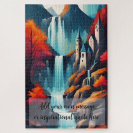 Persoonlijk Waterval Kasteel Ontsnapping Legpuzzel