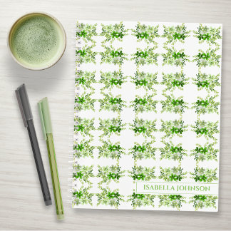 Persoonlijk waterverf botanisch notitieboek
