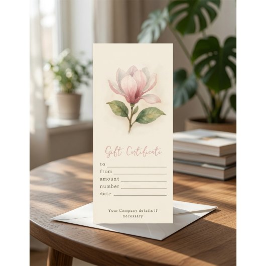 Persoonlijk Waterverf Magnolia Cadeaubewijs