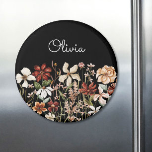 Persoonlijk Waterverf Vintage Wilde Bloem Floral Magneet
