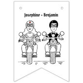 Persoonlijk weddenschap met een motorrijder vlaggetjes (Derde vlag)